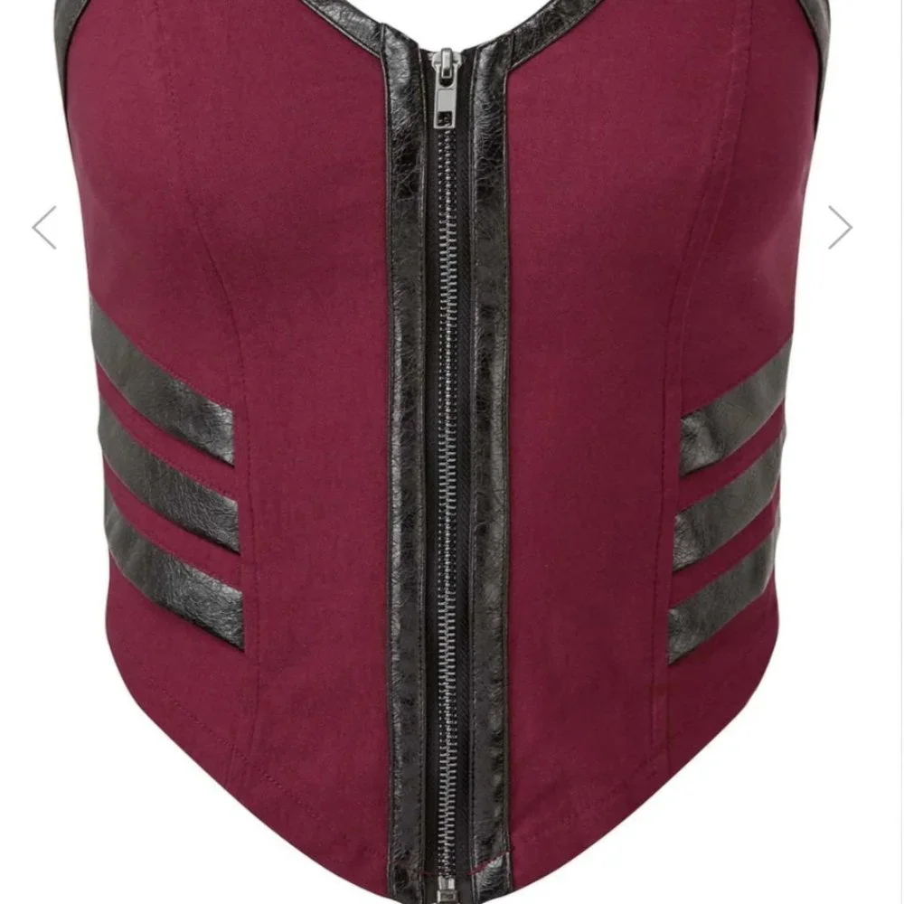 Killstar Anita Ammo Sexy Blood Red Halter Top XXL - Picture 4 of 4